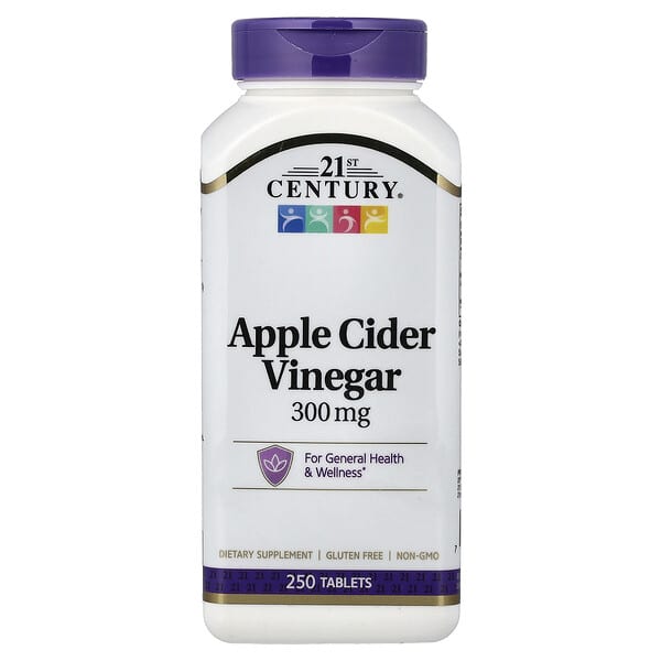 21st Century, Apple Cider Vinegar, 300 mg, 250 Tablets