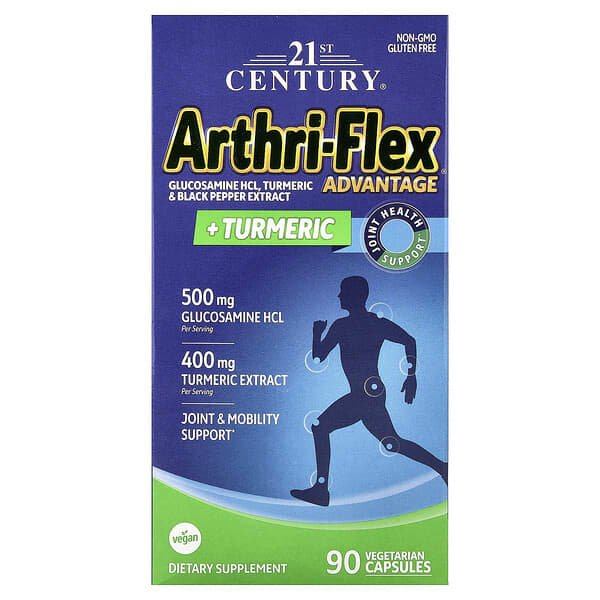 21st Century, Arthri-Flex® Advantage + Turmeric, 90 Vegetarian Capsules