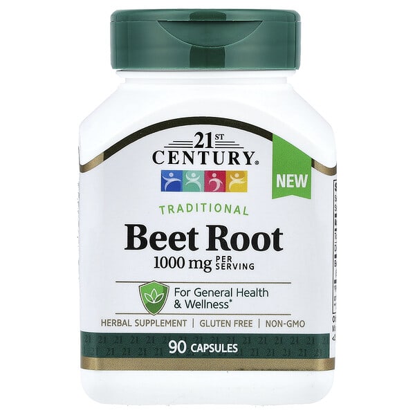 21st Century, Beet Root, 90 Capsules (500 mg per Capsule)