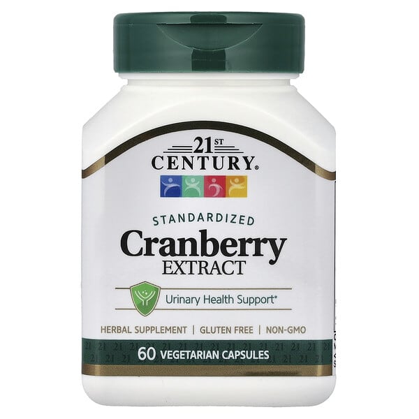 21st Century, Cranberry Extract, Standardized, 60 Vegetarian Capsules 4 21st Century, Cranberry Extract, Standardized, 60 Vegetarian Capsules