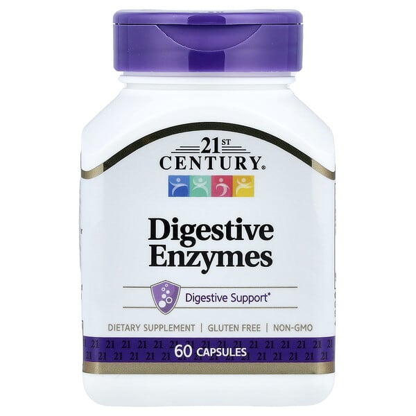 21st Century, Digestive Enzymes, 60 Capsules