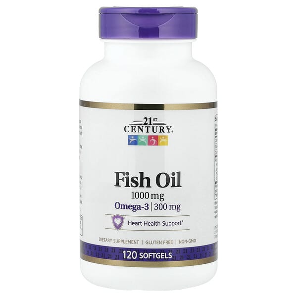 21st Century, Fish Oil, 1,000 mg, 120 Softgels