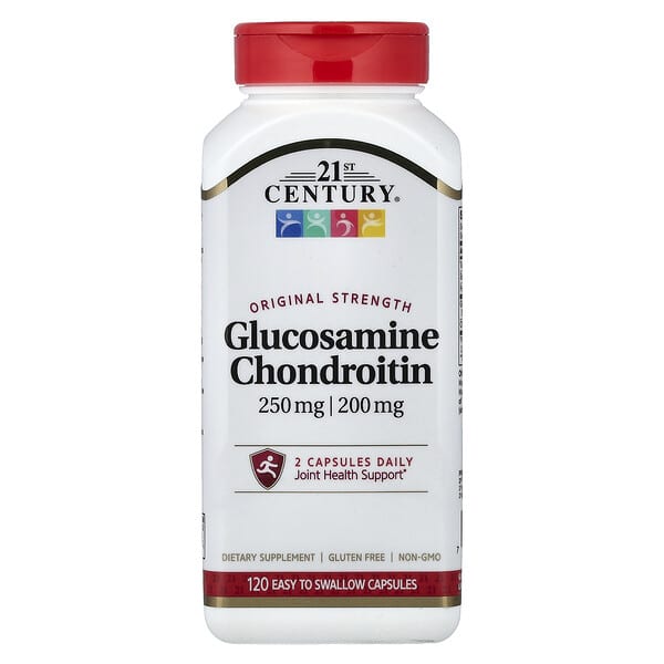 21st Century, Glucosamine Chondroitin, 250 mg/200 mg, 120 Easy To Swallow Capsules