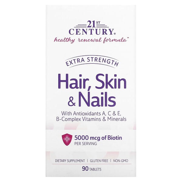 21st Century, Hair, Skin & Nails, 90 Tablets