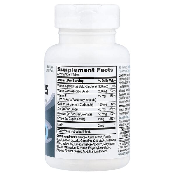 Alternative view of 21st Century, Healthy Eyes, Lutein and Antioxidants, 60 Tablets
