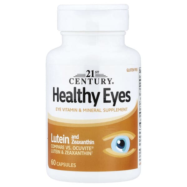 21st Century, Healthy Eyes, Lutein and Zeaxanthin, 60 Capsules