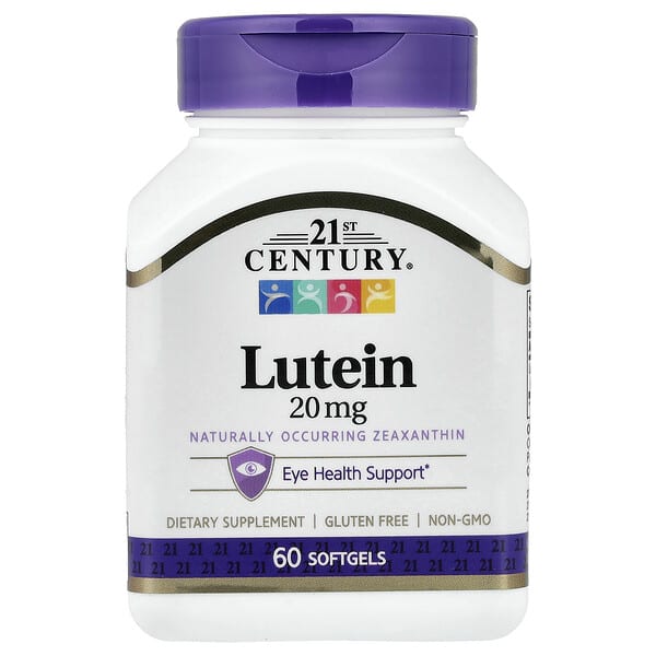 21st Century, Lutein, 20 mg, 60 Softgels