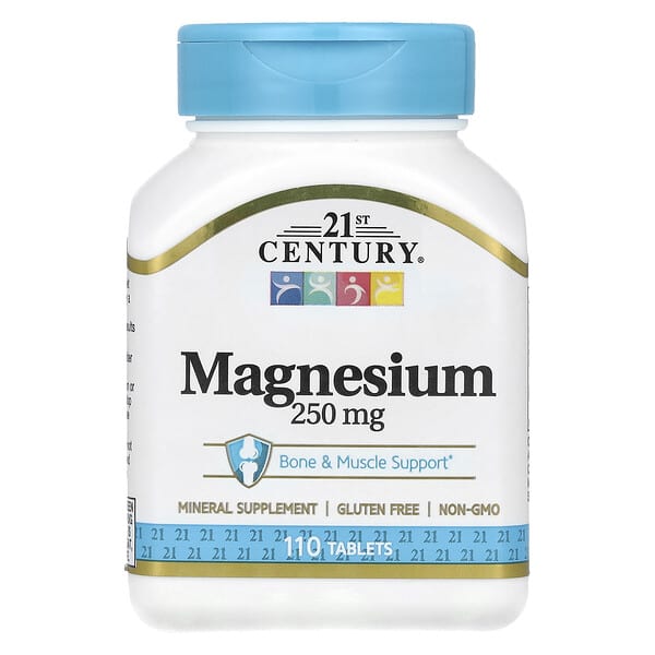 21st Century, Magnesium, 250 mg, 110 Tablets