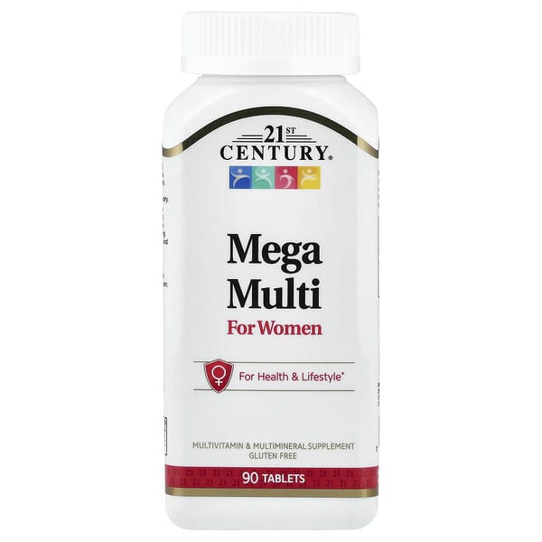 21st Century, Mega Multi for Women, 90 Tablets