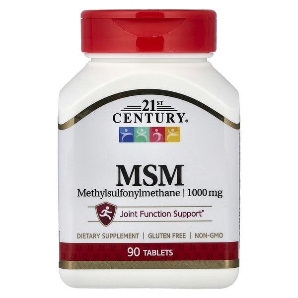 21st Century, MSM, 1,000 mg, 90 Tablets