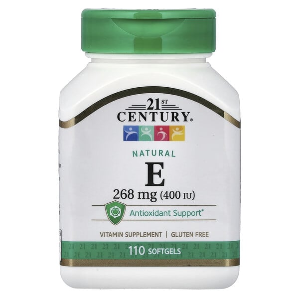 21st Century, Natural Vitamin E, 268 mg (400 IU), 110 Softgels