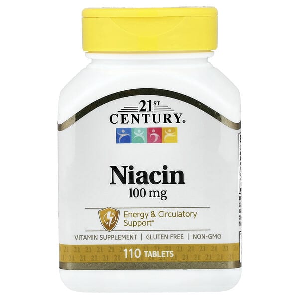 21st Century, Niacin, 100 mg, 110 Tablets