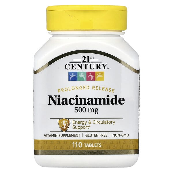 21st Century, Niacinamide, Prolonged Release , 110 Tablets