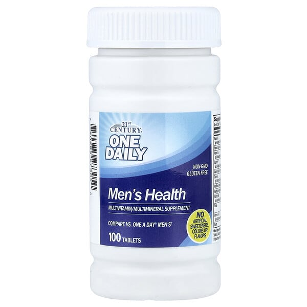 21st Century, One Daily, Men's Health, 100 Tablets