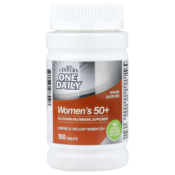 21st Century, One Daily, Women's 50+, 100 Tablets