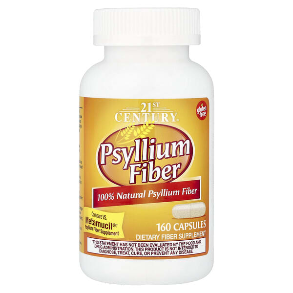 21st Century, Psyllium Fiber, 160 Capsules