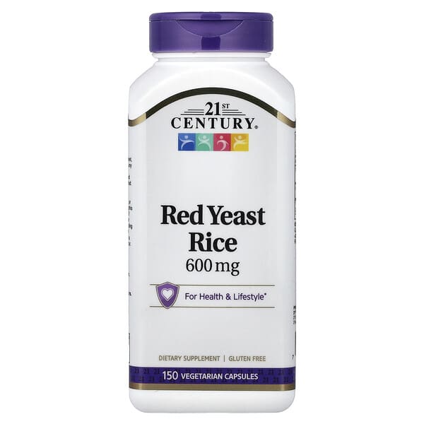 21st Century, Red Yeast Rice, 600 mg, 150 Vegetarian Capsules