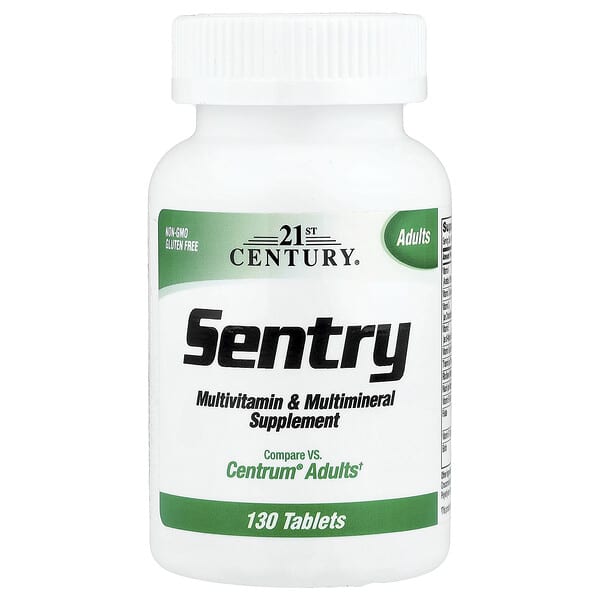 21st Century, Sentry, Adults Multivitamin & Multimineral Supplement, 130 Tablets