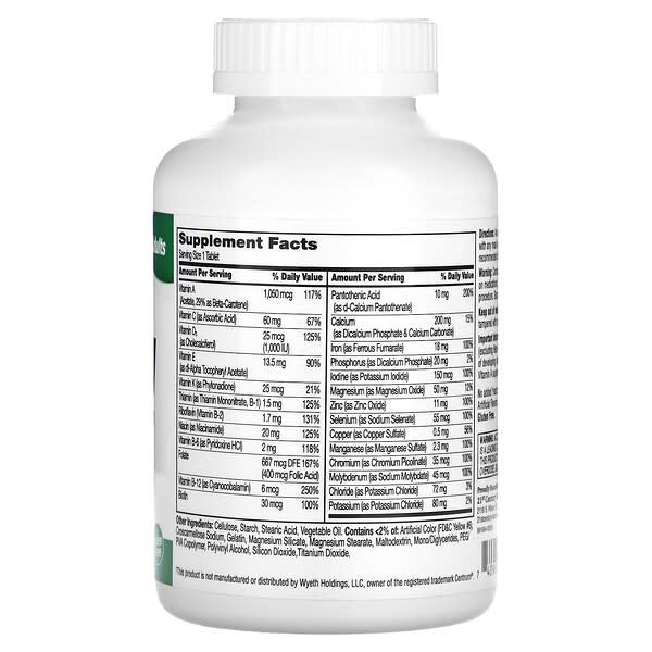 Alternative view of 21st Century, Sentry, Adults Multivitamin & Multimineral Supplement, 300 Tablets