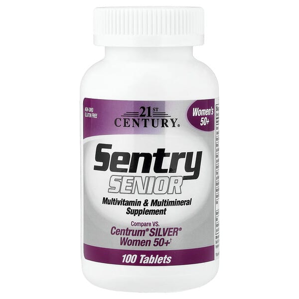 21st Century, Sentry Senior, Women's 50+, Multivitamin & Multimineral Supplement, 100 Tablets