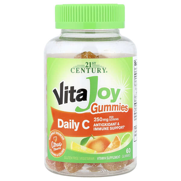 21st Century, VitaJoy® Daily C Gummies, Citrus, 60 Gummies (125 mg per Gummy)