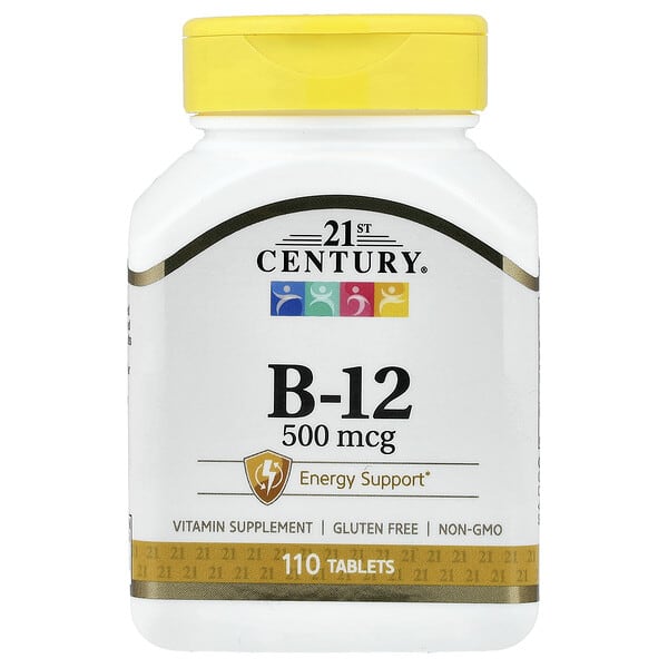 21st Century, Vitamin B-12, 500 mcg, 110 Tablets