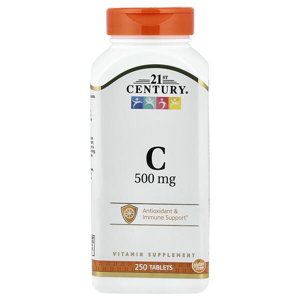 21st Century, Vitamin C, 500 mg, 250 Tablets