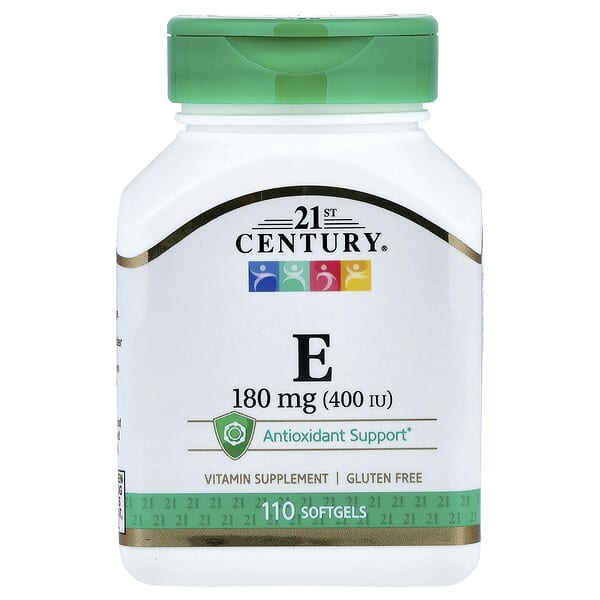 21st Century, Vitamin E, 180 mg (400 IU), 110 Softgels