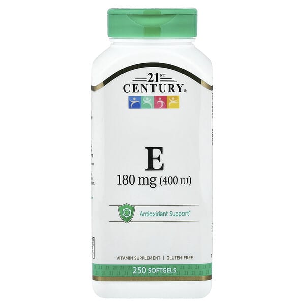 21st Century, Vitamin E, 180 mg (400 IU), 250 Softgels