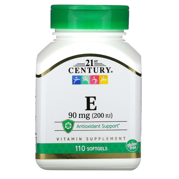 21st Century, Vitamin E, 90 mg (200 IU), 110 Softgels