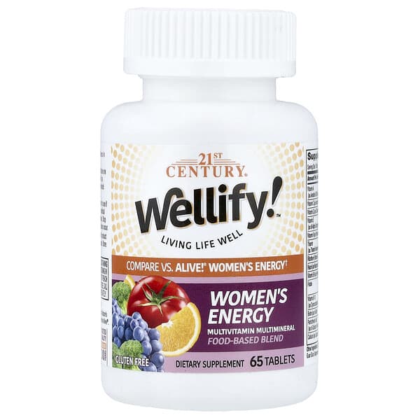 21st Century, Wellify!™ Women's Energy, Multivitamin Multimineral, 65 Tablets