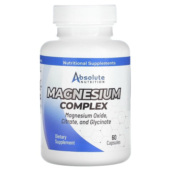 Absolute Nutrition, Magnesium Complex, 60 Capsules (250 mg per Capsule)