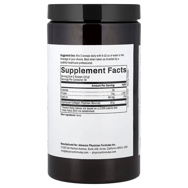 Alternative view of Advance Physician Formulas, Collagen Peptides, 12.7 oz (360 g)