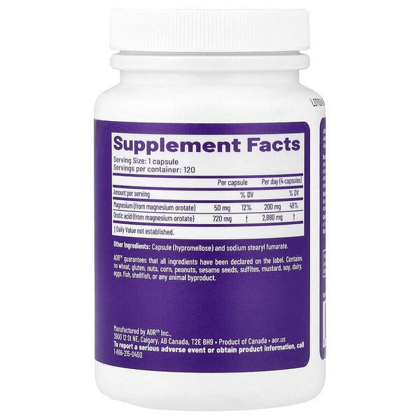 Alternative view of Advanced Orthomolecular Research AOR, Cardio Mag 2.0, 120 Capsules