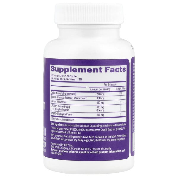 Alternative view of Advanced Orthomolecular Research AOR, Estro Freedom, 60 Capsules