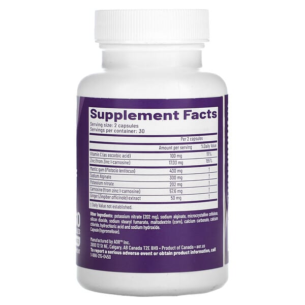 Alternative view of Advanced Orthomolecular Research AOR, Gastro Relief, 60 Capsules