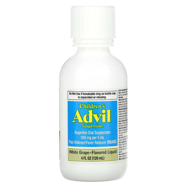 Alternative view of Children's Advil, Fever,  For Ages 2-11 Years, White Grape, 4 fl oz (120 ml)