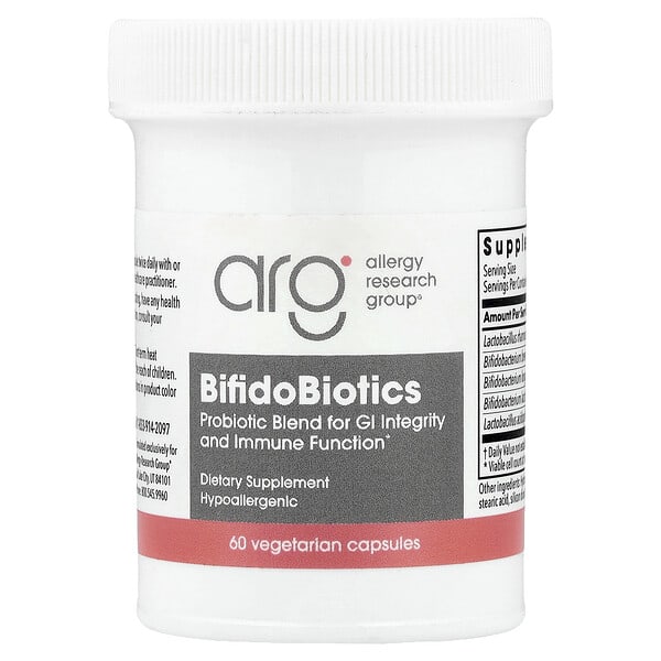 Allergy Research Group, BifidoBiotics, 60 Vegetarian Capsules
