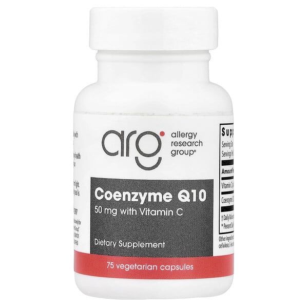 Allergy Research Group, Coenzyme Q10 With Vitamin C, 75 Vegetarian Capsules
