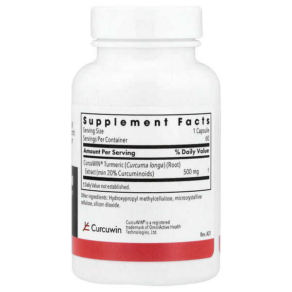 Alternative view of Allergy Research Group, CurcuWIN® 500, 60 Vegetarian Capsules (500 mg per Capsule)