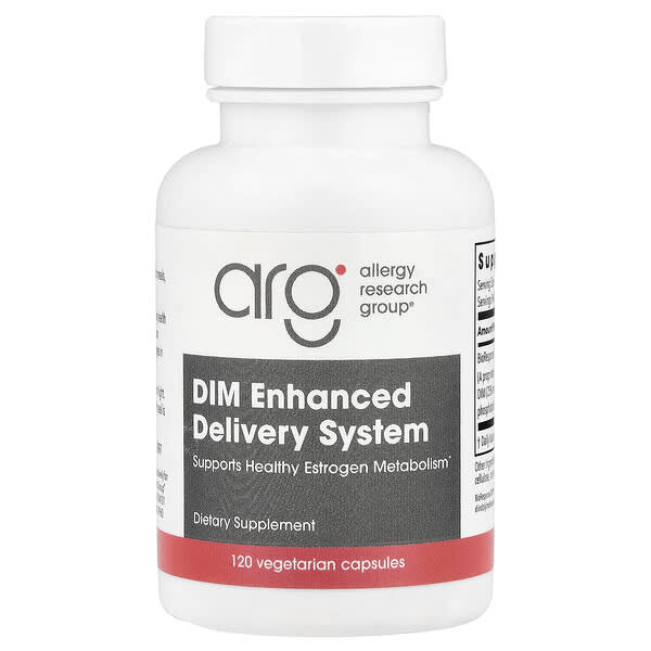 Allergy Research Group, DIM Enhanced Delivery System, 120 Vegetarian Capsules