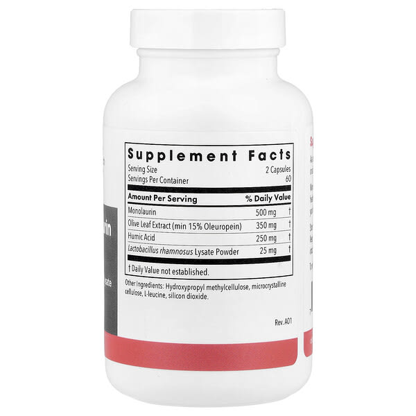 Alternative view of Allergy Research Group, Humic-Monolaurin Complex, 120 Vegetarian Capsules