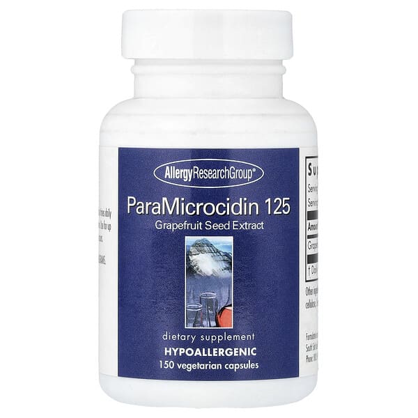 Allergy Research Group, ParaMicrocidin 125, 150 Vegetarian Capsules (125 mg per Capsule)