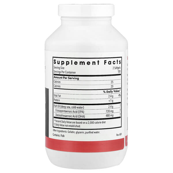 Alternative view of Allergy Research Group, Super EPA, Fish Oil Concentrate, 200 Softgels
