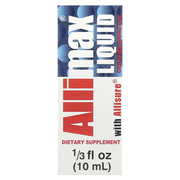Allimax, Liquid with Allisure®, 40 mcg , 1/3 fl oz (10 ml)