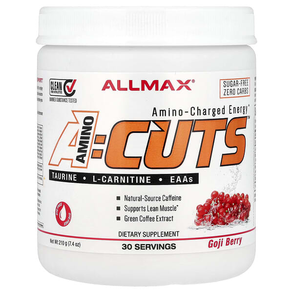 ALLMAX, ACUTS™, Amino-Charged Energy, Goji Berry, 7.4 oz (210 g)