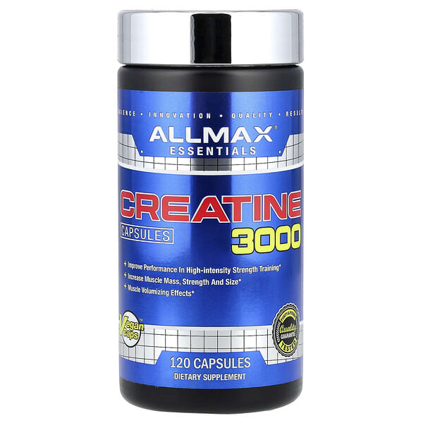 ALLMAX, Creatine 3000, 120 Veggie Caps  (750 mg per Capsule)