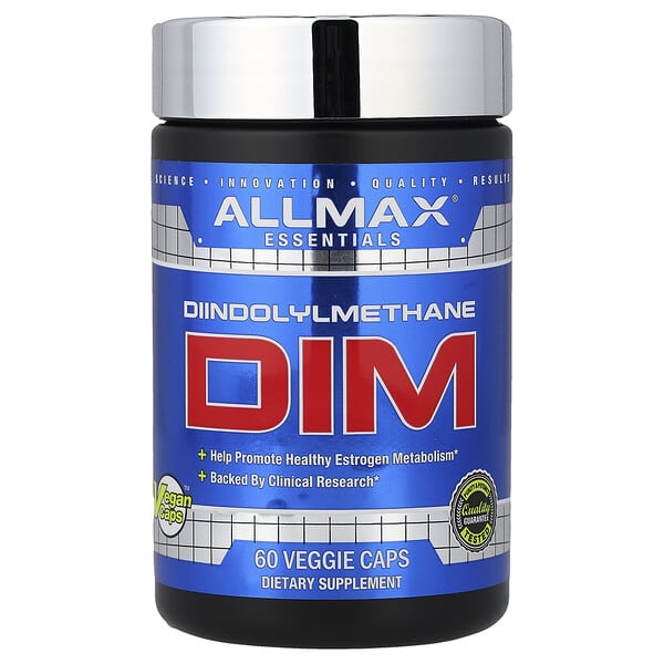 ALLMAX, Essentials, DIM, 60 Veggie Caps (100 mg per Capsule)