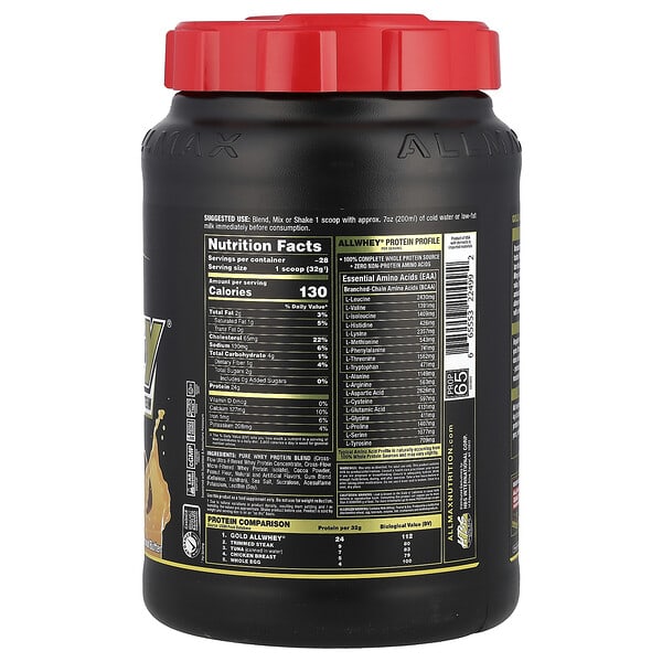 Alternative view of ALLMAX, GOLD ALLWHEY®, Premium Whey Protein, Chocolate Peanut Butter, 2 lbs (907 g)