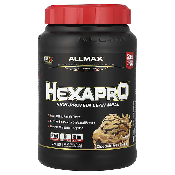ALLMAX, Hexapro™, High-Protein Lean Meal, Chocolate Peanut Butter, 2 lbs (907 g)